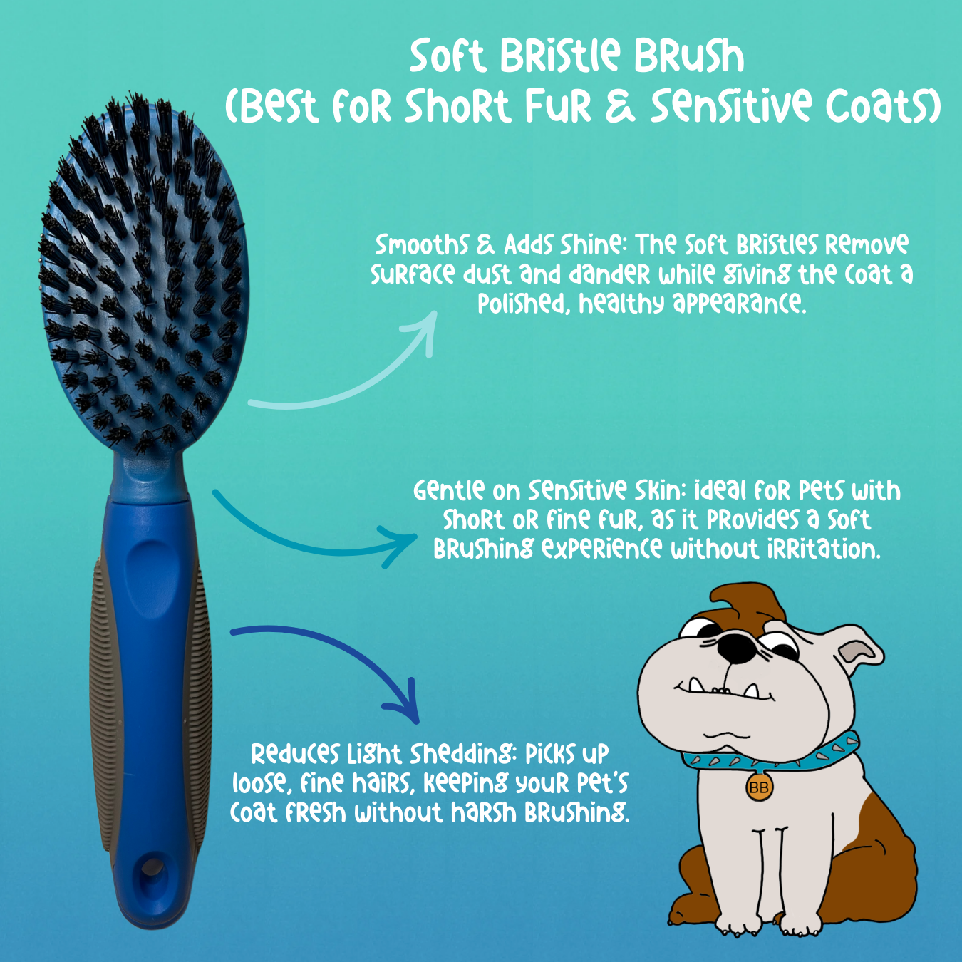 Double-Sided De-Shed Brush